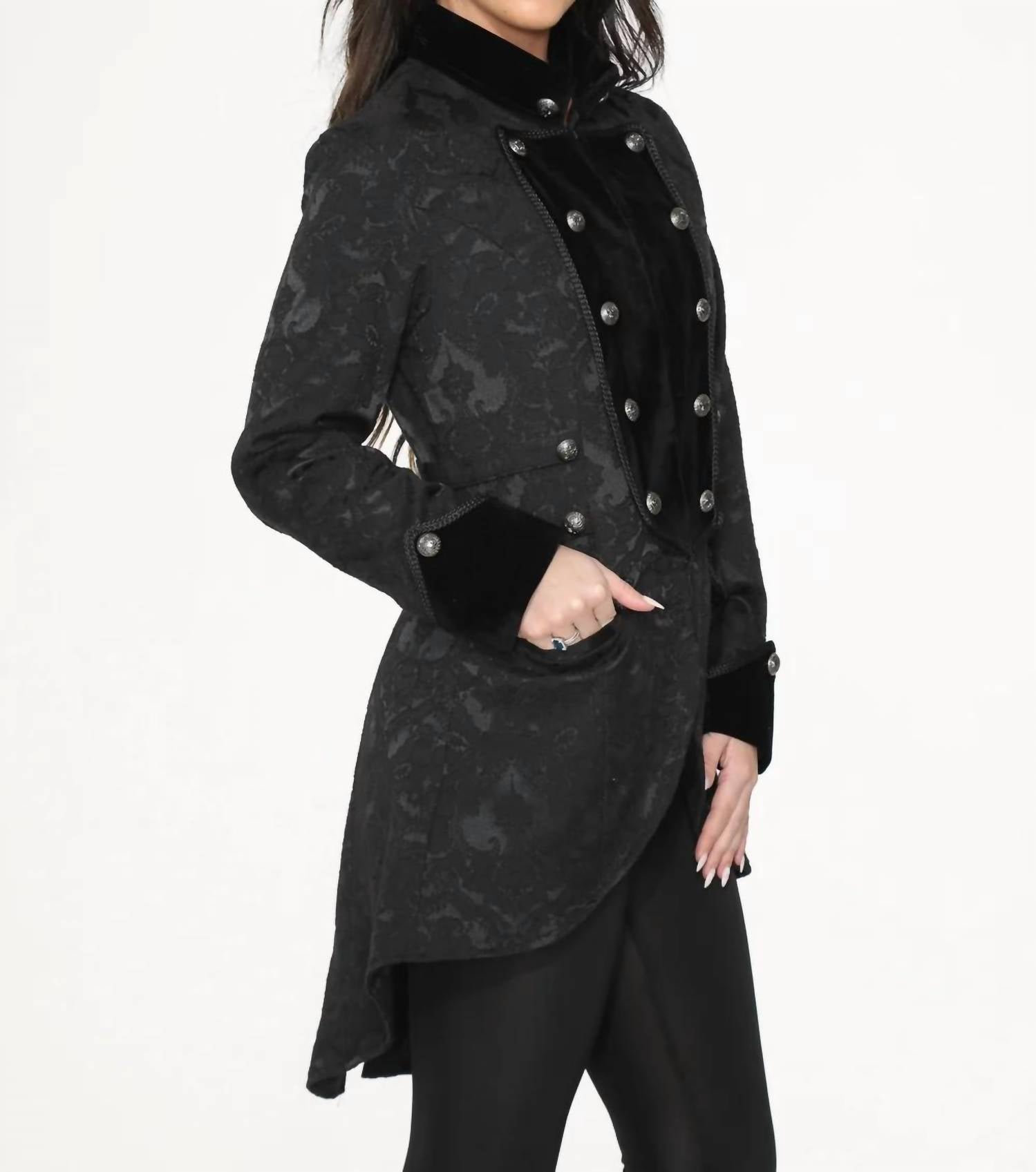 Orchid Bloom - Brocade Pirate Coat
