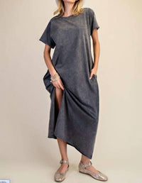 Easel - Terry Midi Dress