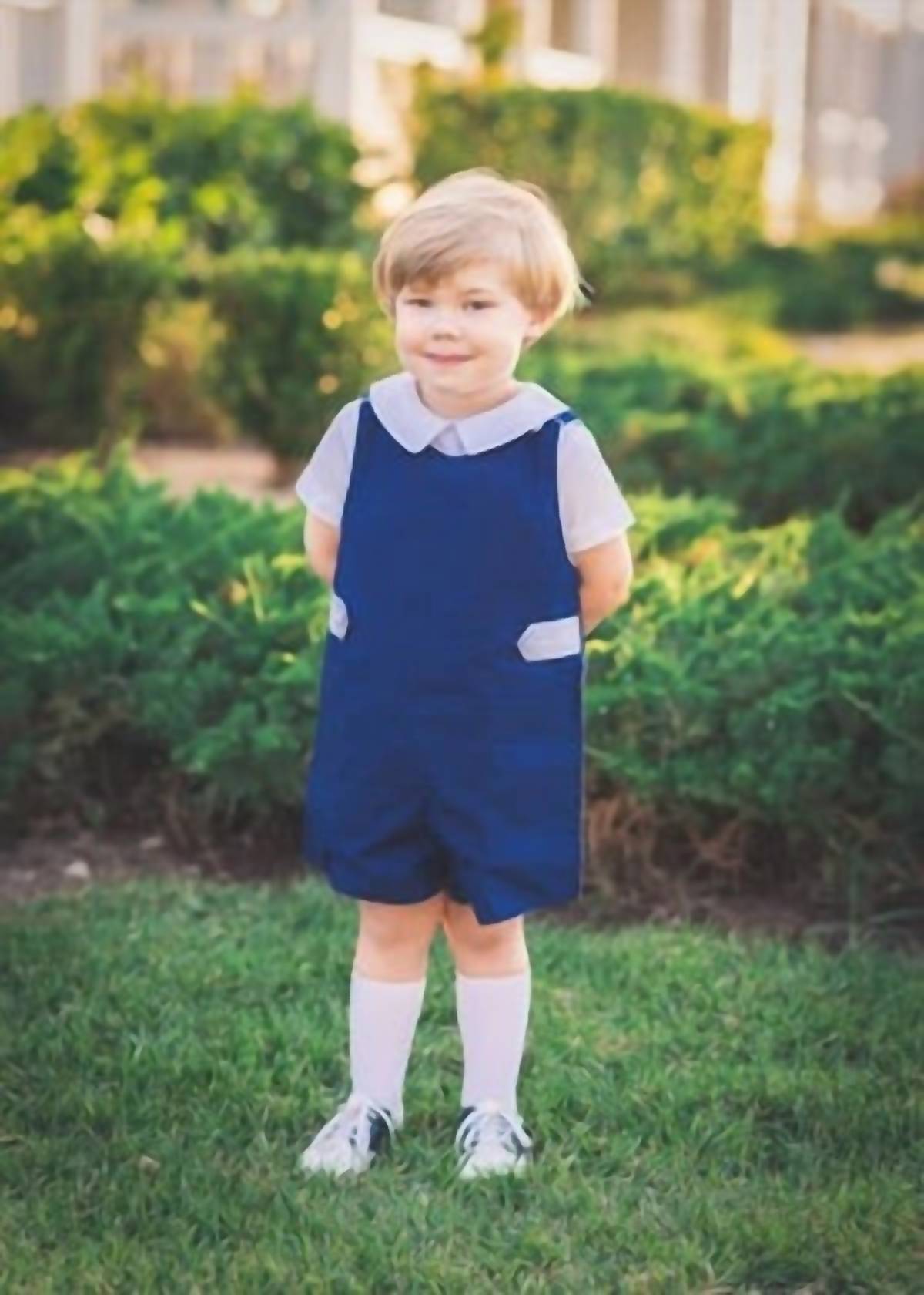 The Proper Peony - Boy's Jon Jon Francois Dotted Romper