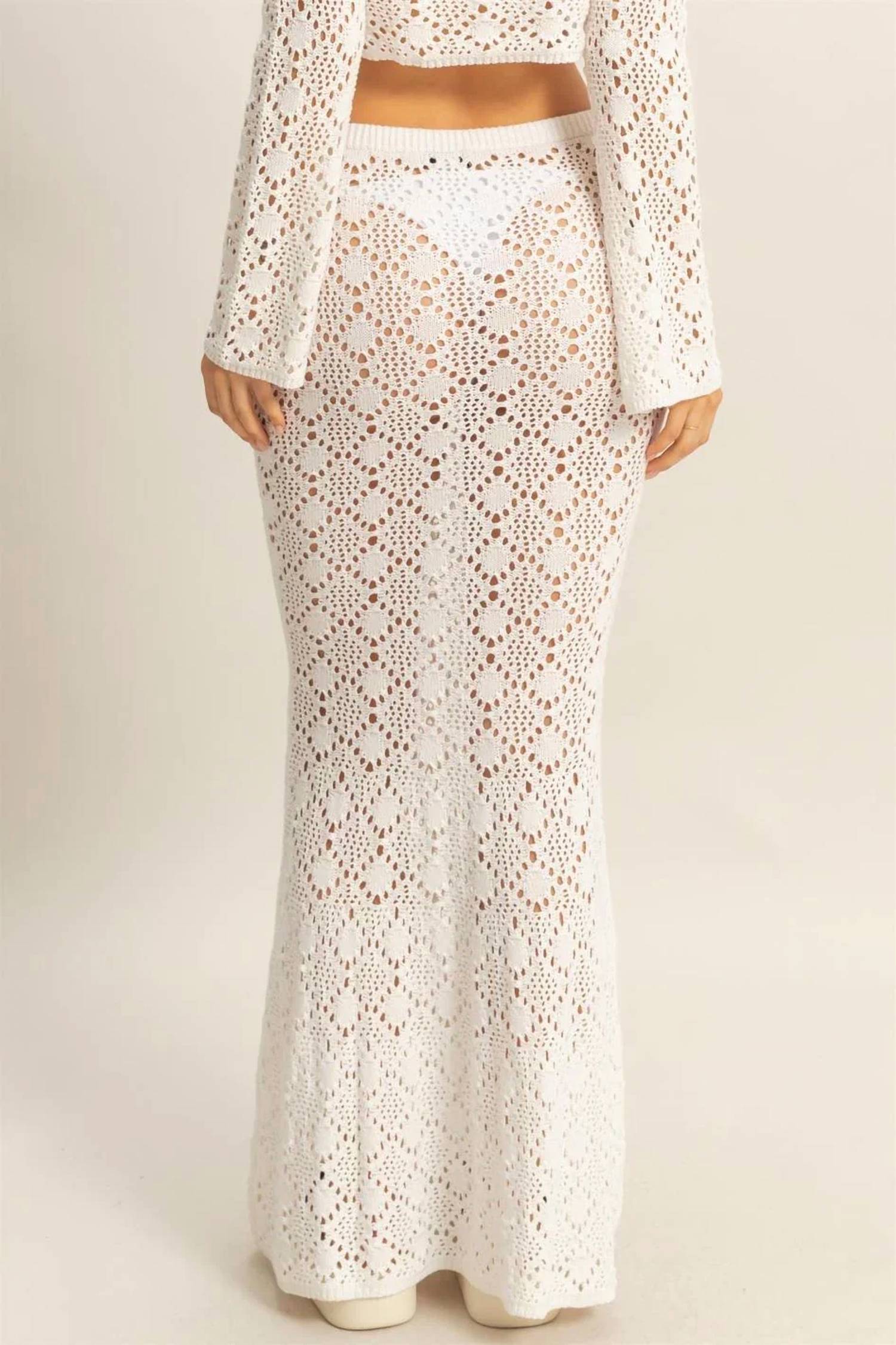 Little Secret Of Mine - Crochet Maxi Skirt