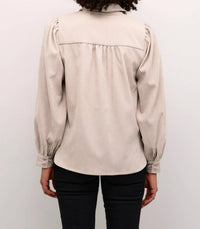 Kaffe - Kahermine Velvet Voluminous Sleeve Shirt