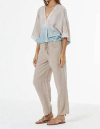 young fabulous & broke Tia Top in wave patina wash - women's shirt