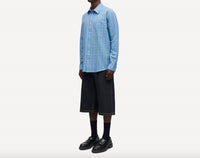 SAMSOE Men's Sadamom Shirt in blue jasper check - men's shirt - view 4