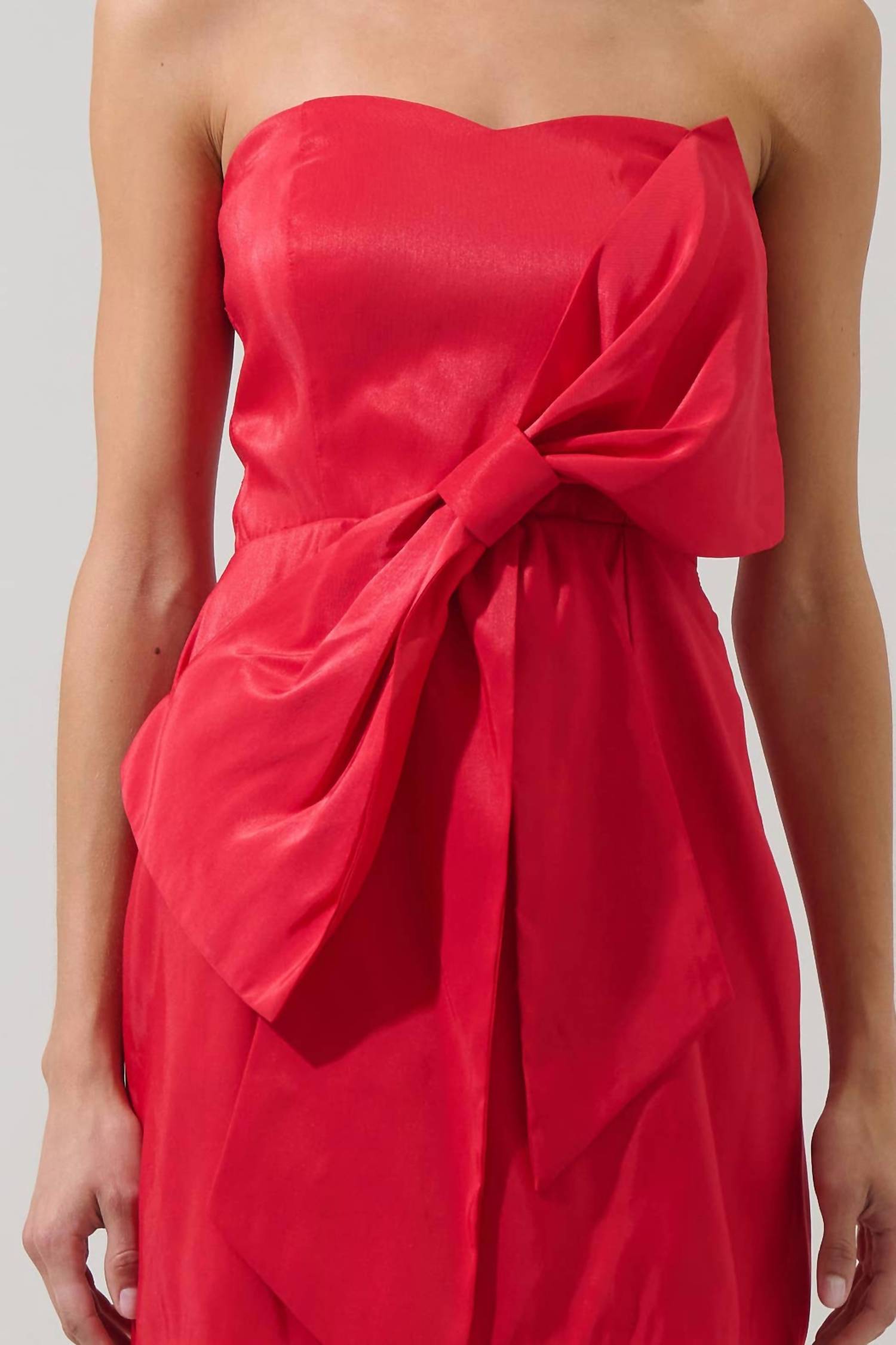 Sugarlips - Strapless Bow Mini Dress