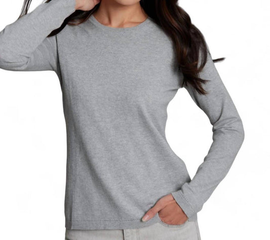 Alashan Cashmere - COTTON CASHMERE CLASSIC CREW NECK PULLOVER