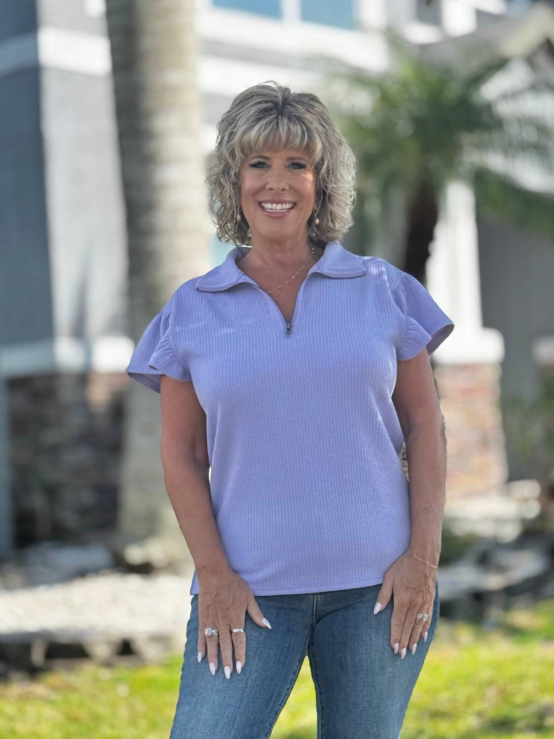 Southern Grace - Sydney Quarter Zip Top