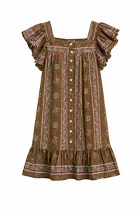 Ee:Some - Floral Button Down Dress