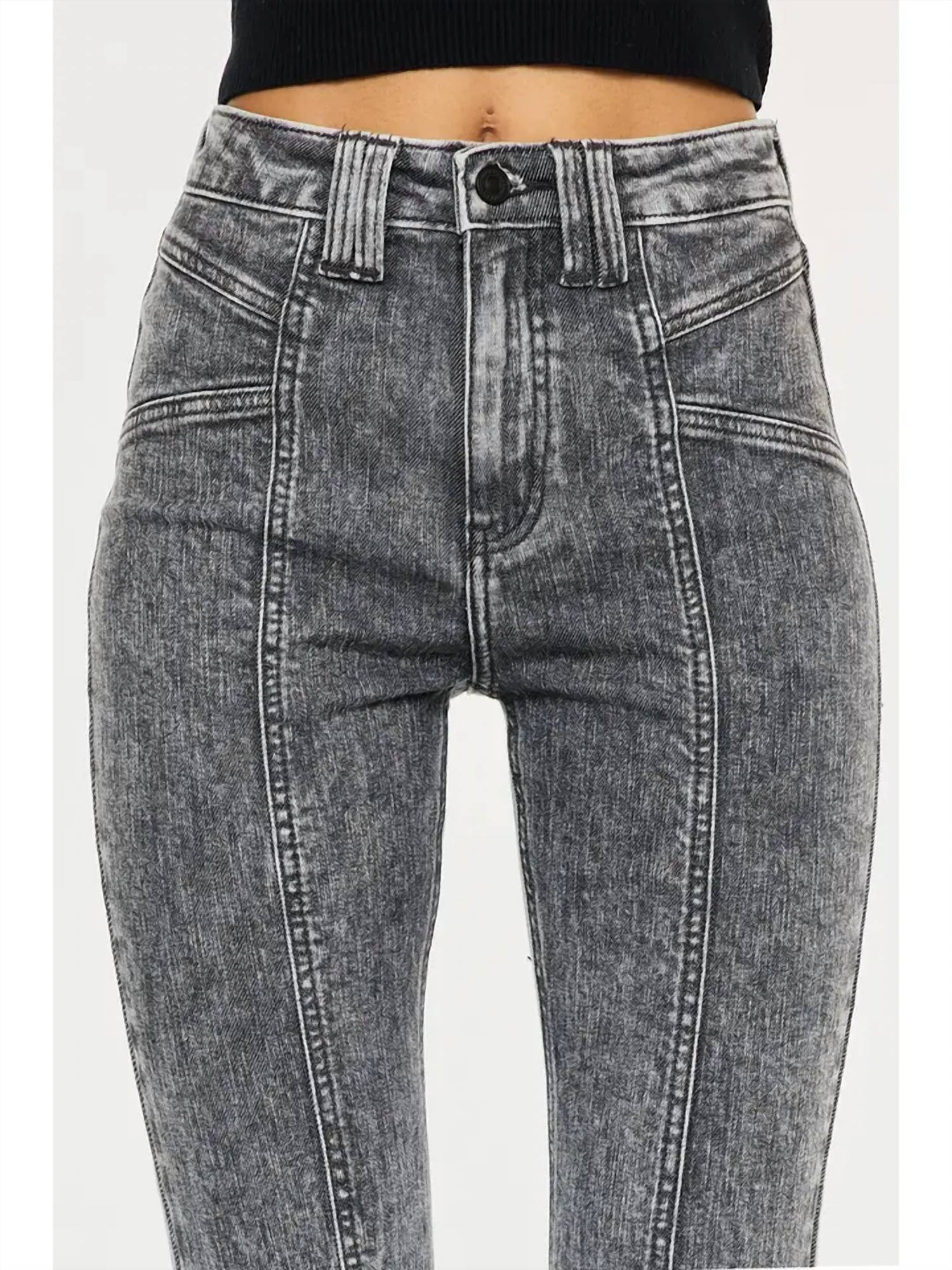 Kancan - Reya High Rise Flare Jeans