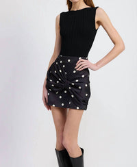 En Saison - Polka Dot Mini Skirt