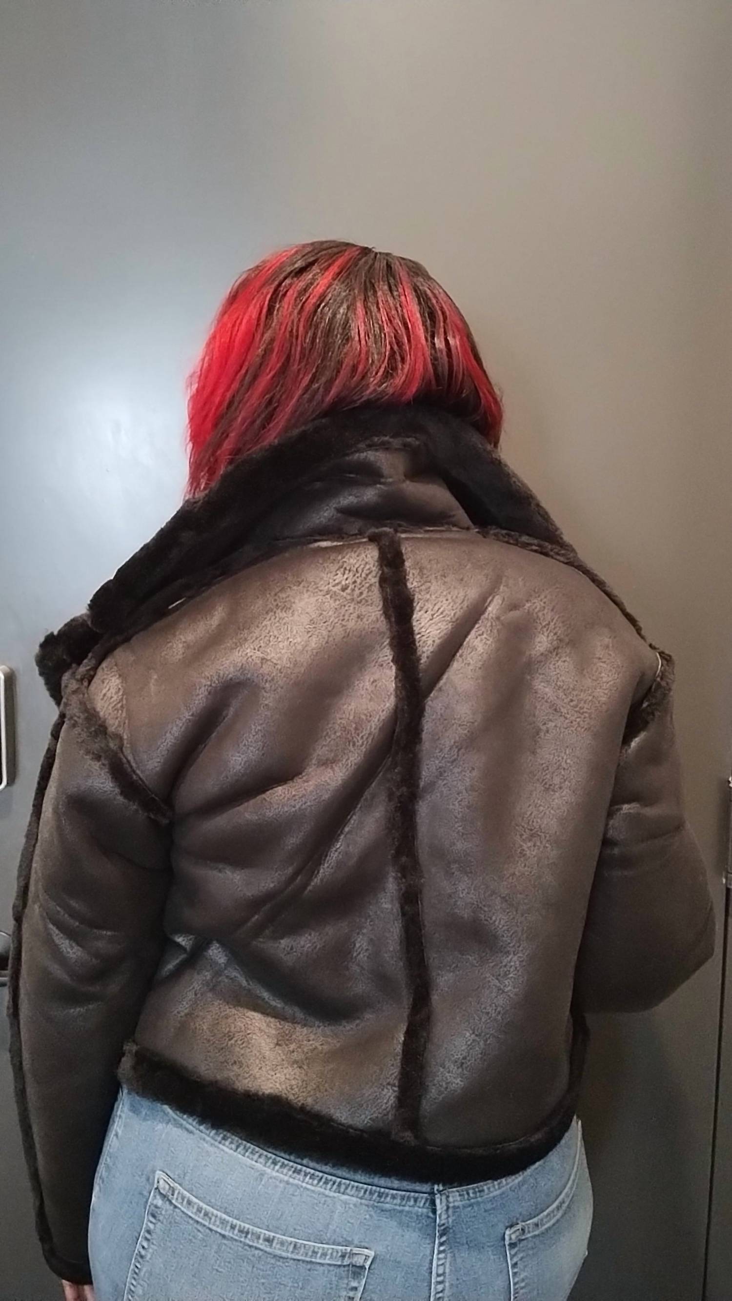 Hera Collection - Faux Suede Moto Jacket