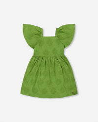 Deux Par Deux - Frill Sleeve Dress With Embroidery