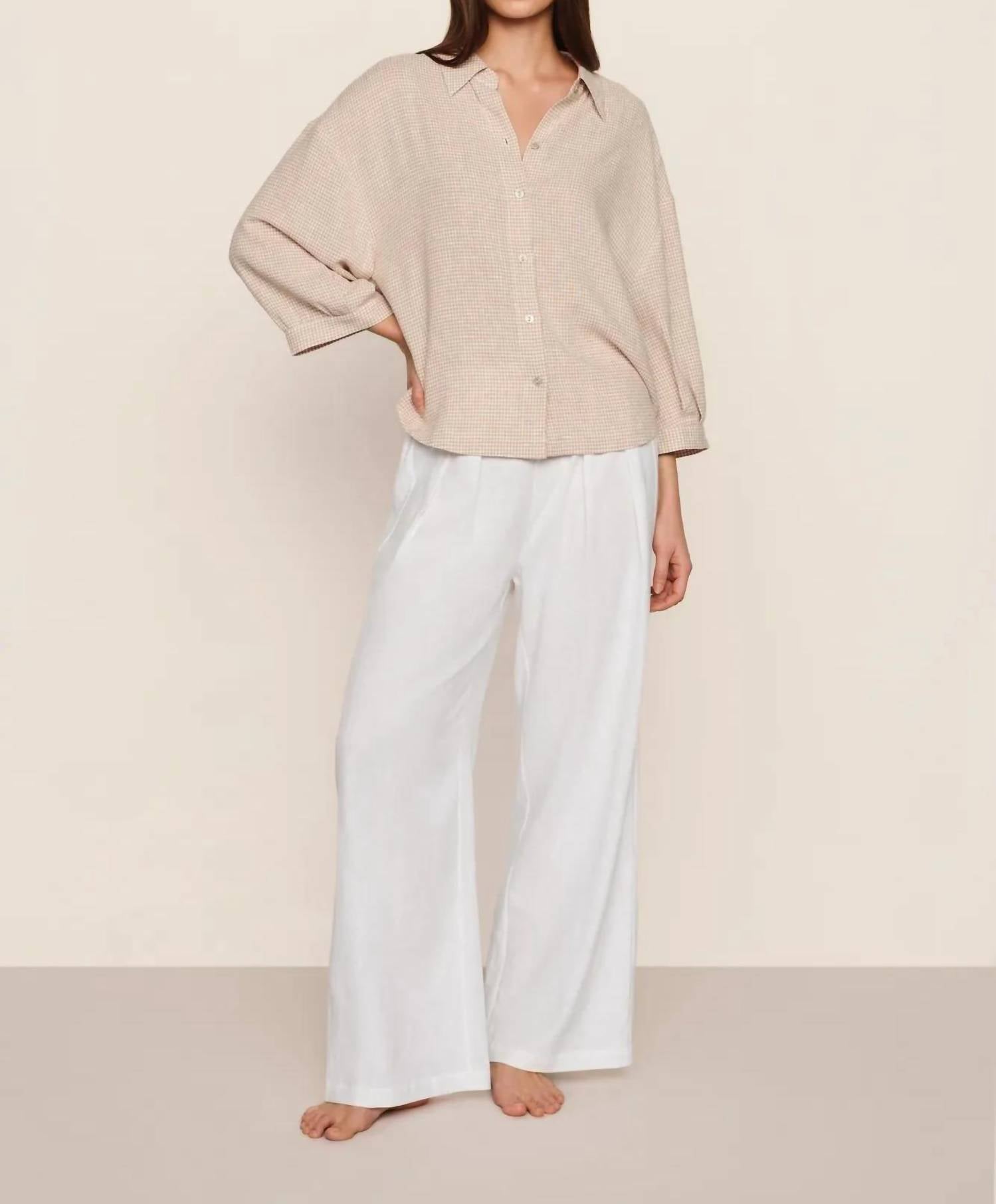 Eberjey - Linen Blend Relaxed Top