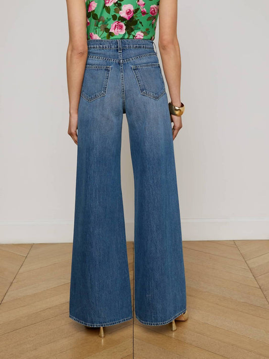 L'Agence - Beau Wide Leg Jeans