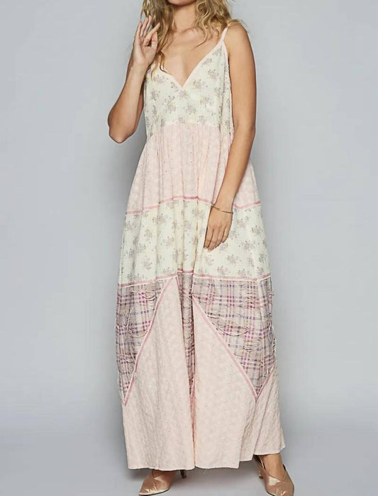 Pol - Floral Plaid Cami Dress