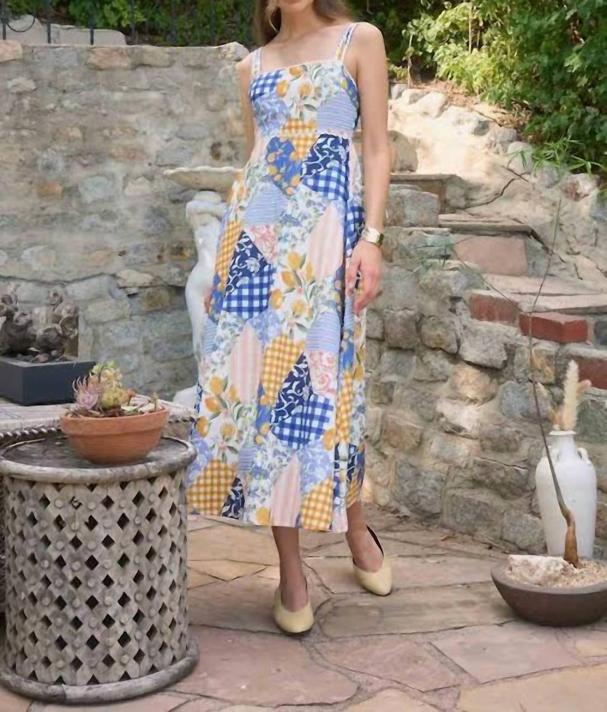 Moon River - Women's Ric Rac Midi Dress