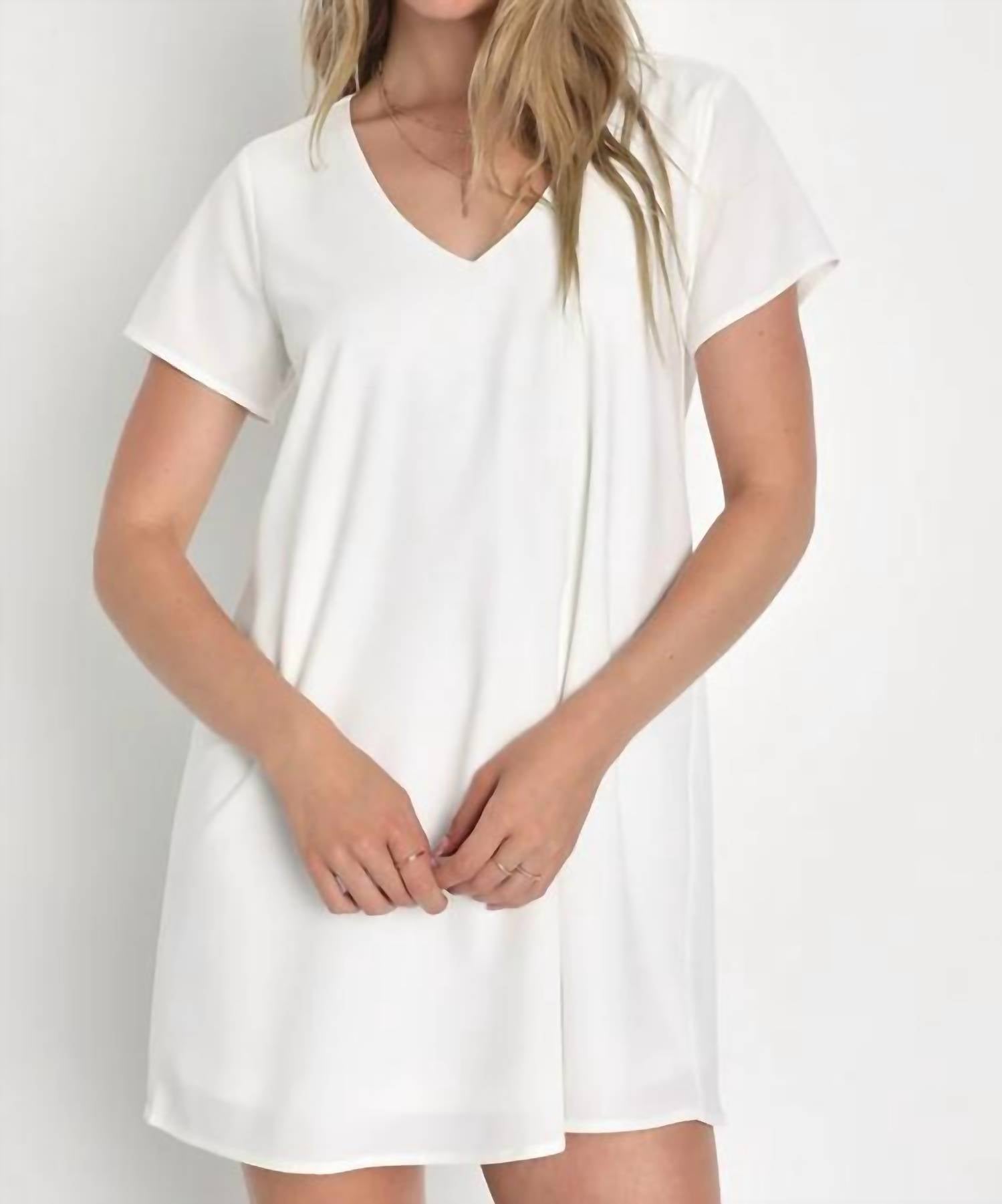 Lulus - Women's Short Sleeve Freestyle Shift Dress
