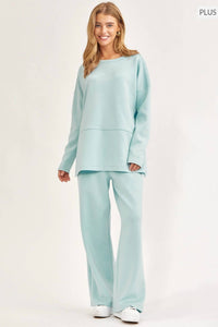 Dear Scarlett - Tunic Top And Straight Pants Travel Set