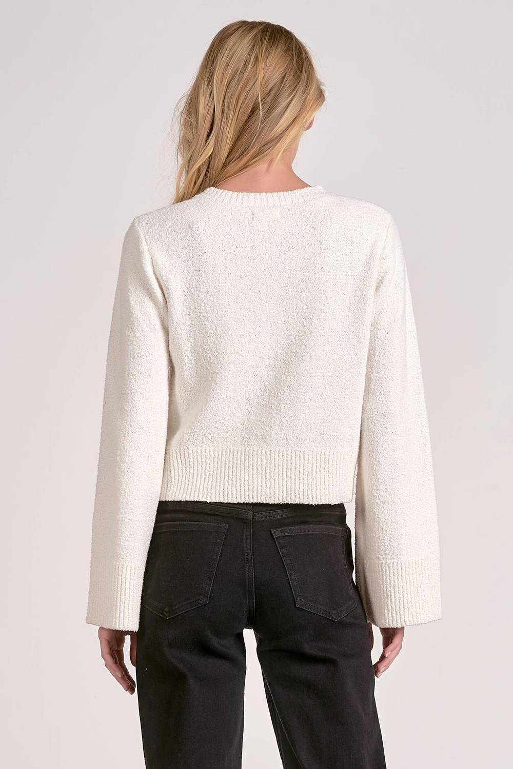 Elan - Bell Sleeve Sweater Cardigan