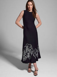 Nic + Zoe - Evelina Embroidered Knit Twirl Dress