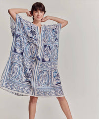 Echo - Montauk Tile Caftan Dress