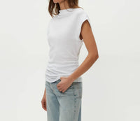 Michael Stars - Reese Shine Power Shoulder Top