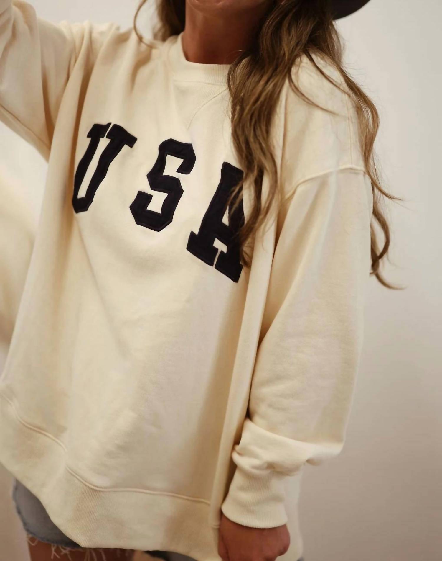 By Together - Usa Crewneck Pullover Sweatshirt