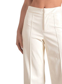 Elan - Lennox Faux Leather Wide Leg Pant