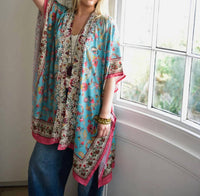 Powell Craft - Fishbone Embroidered Kaftan Jacket