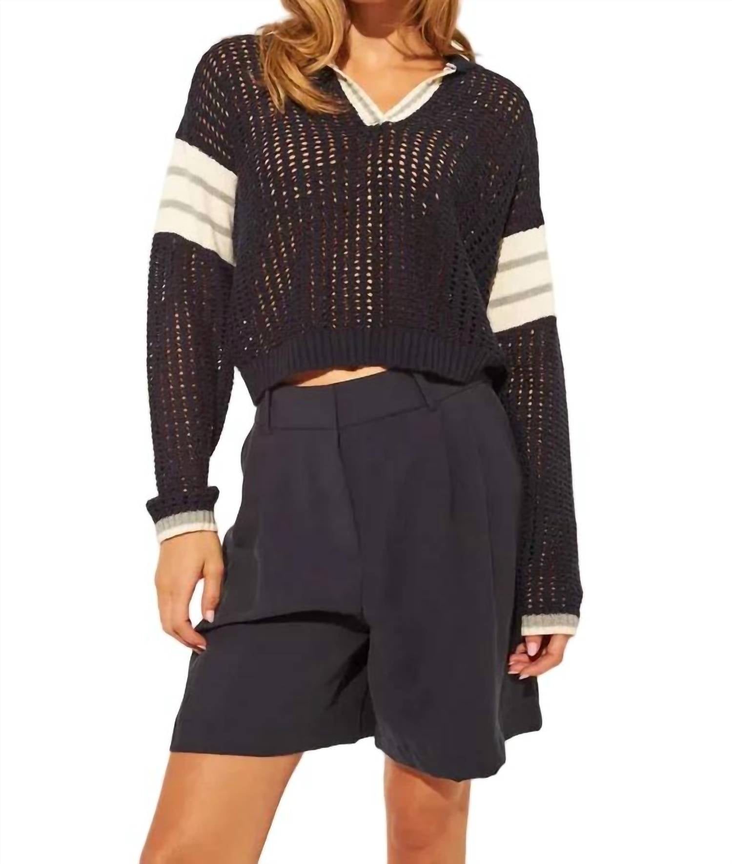 John + Jenn - Brooks Open Knit Sweater