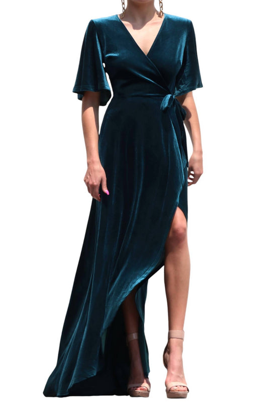 Dress Day - Elli Velvet Wrap Dress