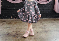 Dreamiere - Pumpkin Spice And Everything Nice Long Sleeve Ruffle Romper