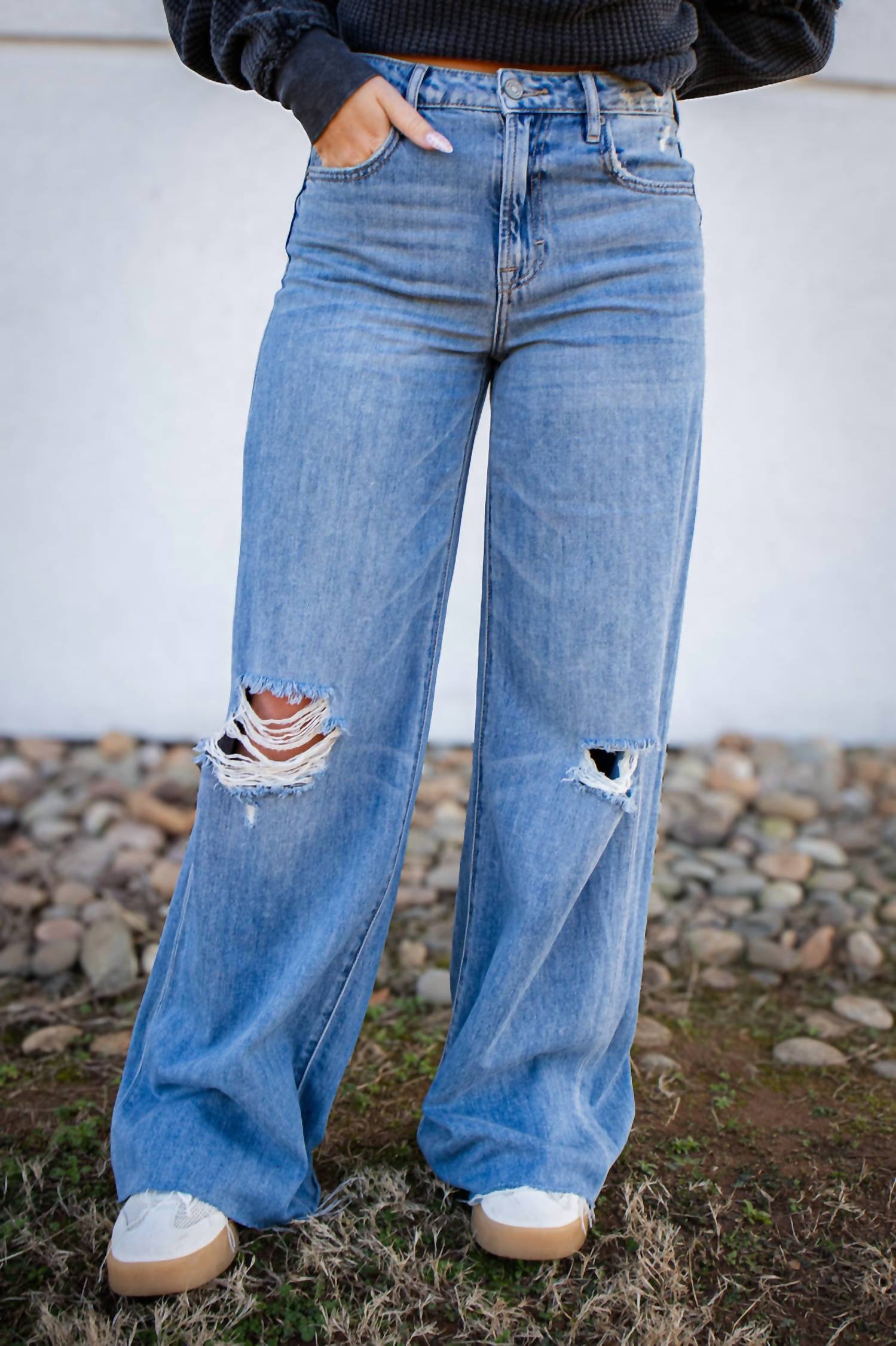 Hidden - Nori Wide Leg Jeans