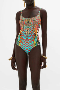 Camilla - Scoop Neck One Piece Desert Visions