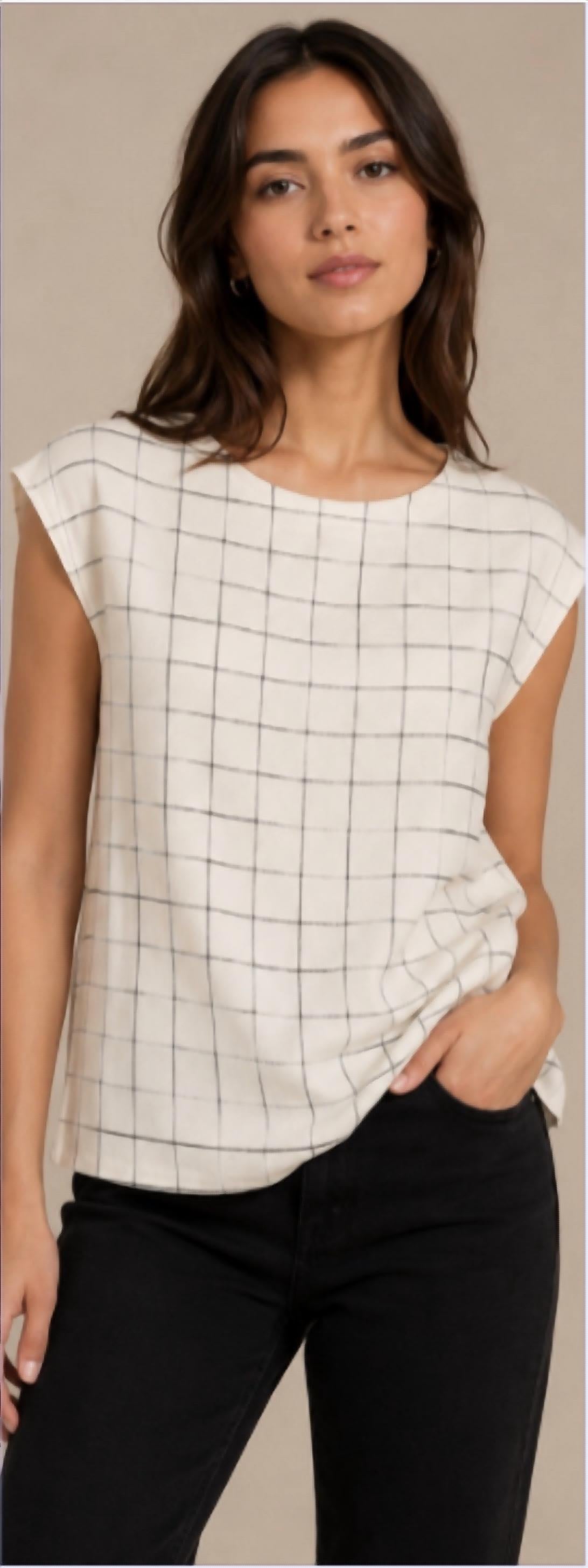 Drew - Gemma Check Top