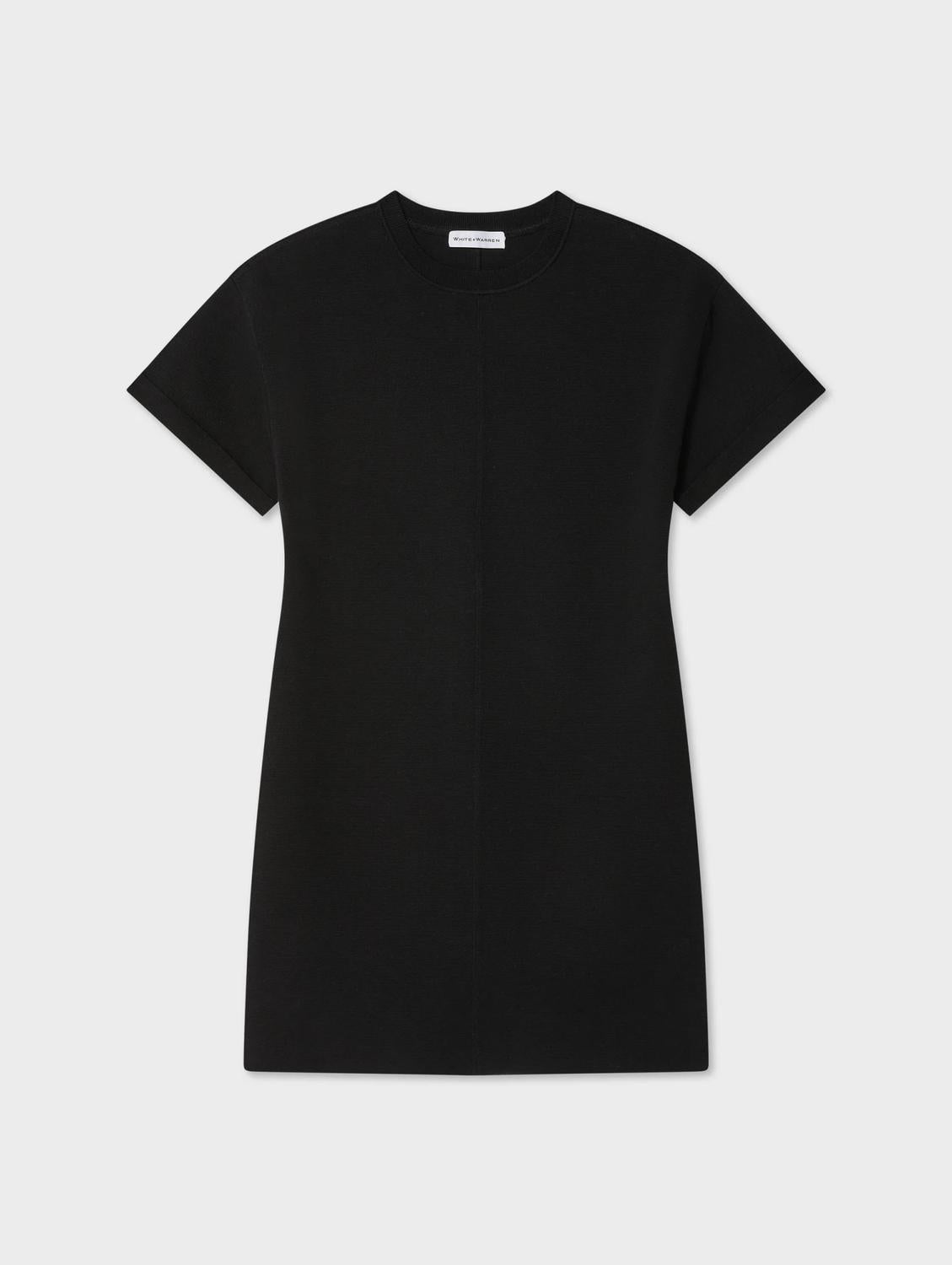 White + Warren - Superfine Organic Cotton Waisted Dress