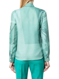 Salvatore Ferragamo - Graphic Print Silk Shirt