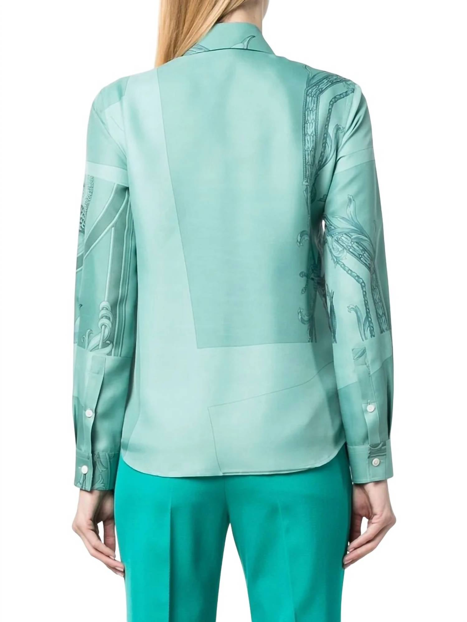 Salvatore Ferragamo - Graphic Print Silk Shirt