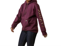 ARIAT Rebar Graphic Hoodie in potent purple - women's top