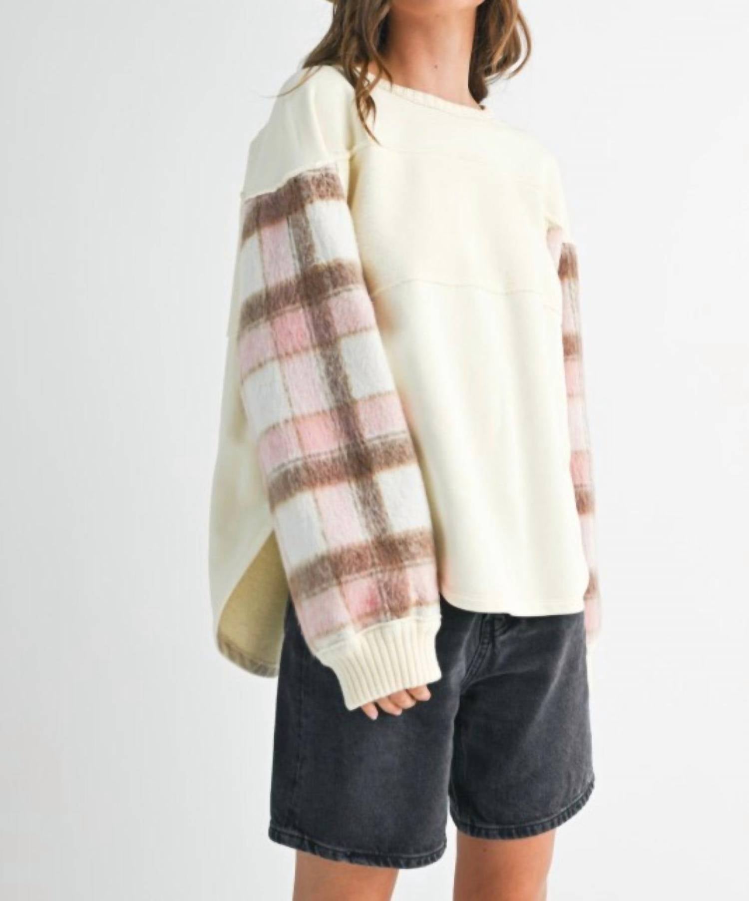 Amie & Co - REBECCA PLAID PULLOVER