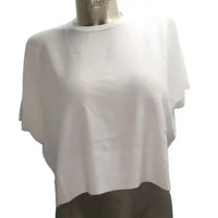 Splendid - Women's Short Sleeve Boxy Fit Rib Trim Sweatshirt