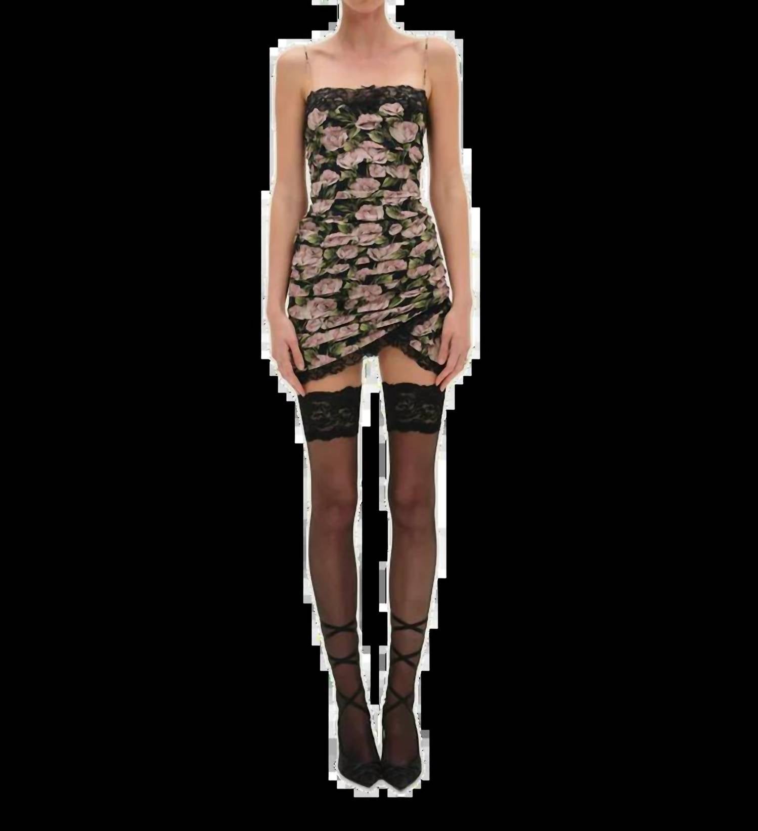 For Love & Lemons - Fallen Rose Mini Dress