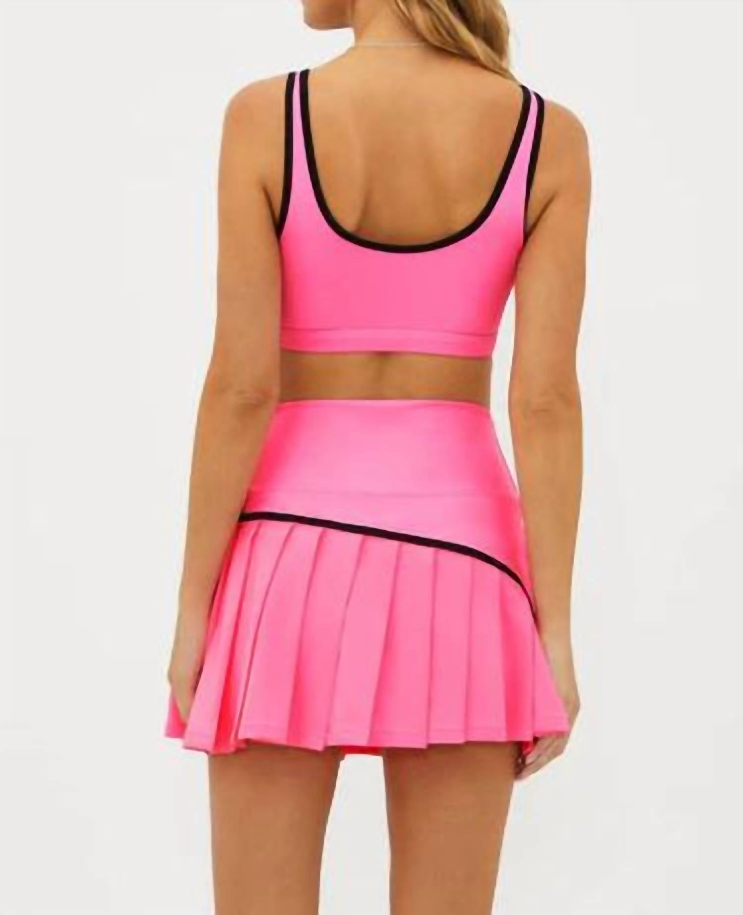 Beach Riot Moxie Top in radiant orchid - women's intimate - alternate view