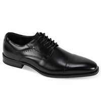 Giorgio Venturi Men's Lace Up Leather Shoes in black - men's shoe