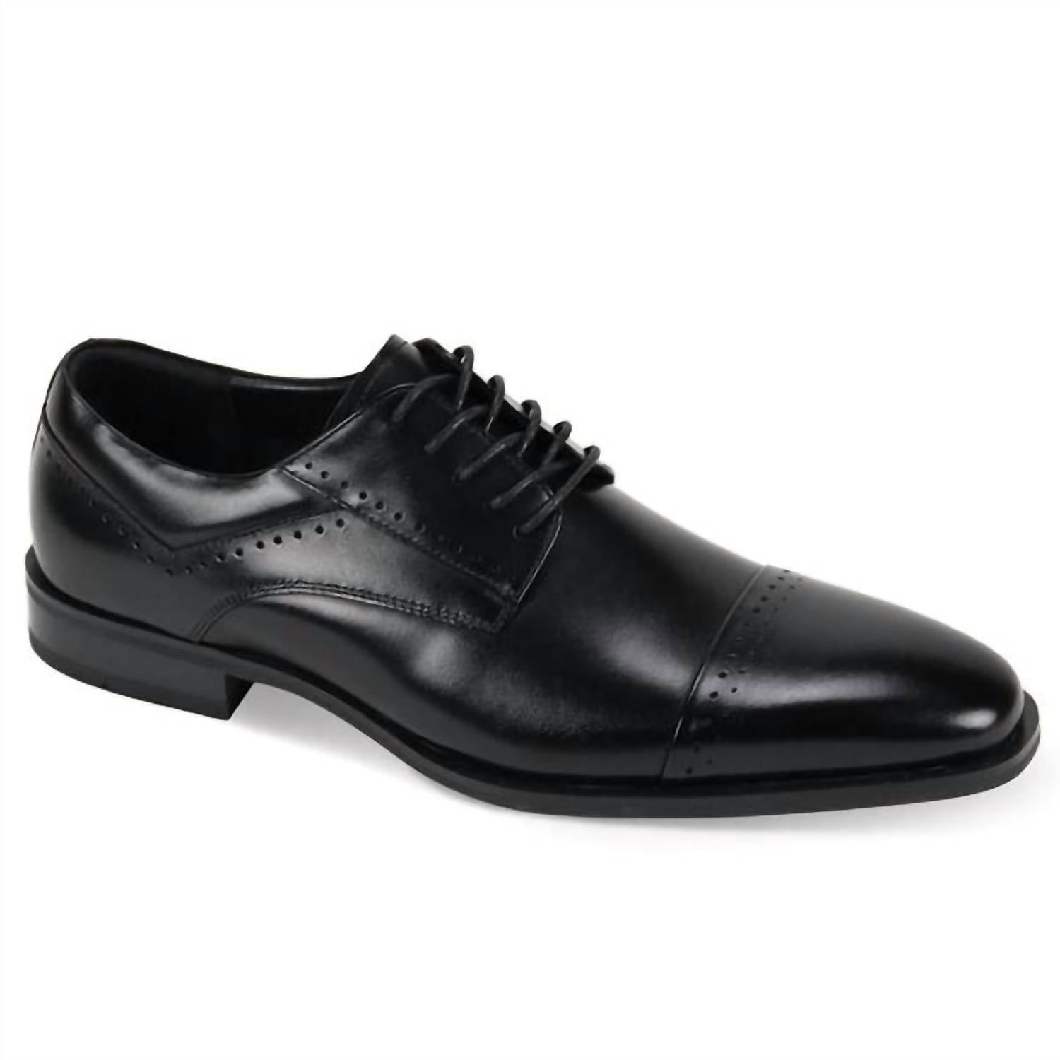Giorgio Venturi Men's Lace Up Leather Shoes in black - men's shoe