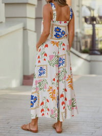 Little Daisy Closet Square Neck Tank And Wide Leg Pants Set in white - women's sleepwear - detail view