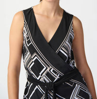 Joseph Ribkoff - Sleeveless Geometric Top