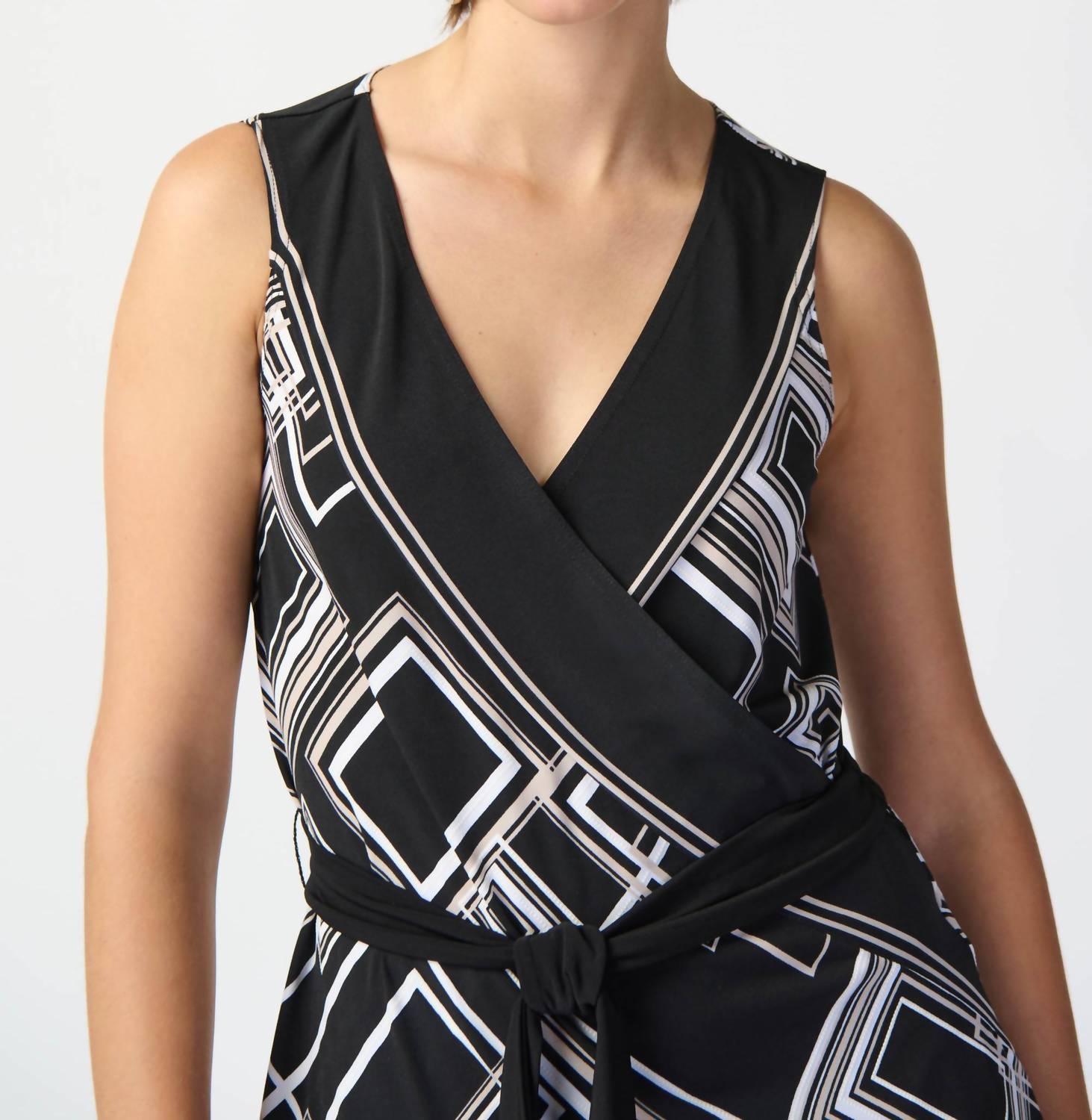 Joseph Ribkoff - Sleeveless Geometric Top