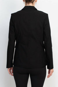 Zac & Rachel - Notched Collar Scuba Crepe Blazer