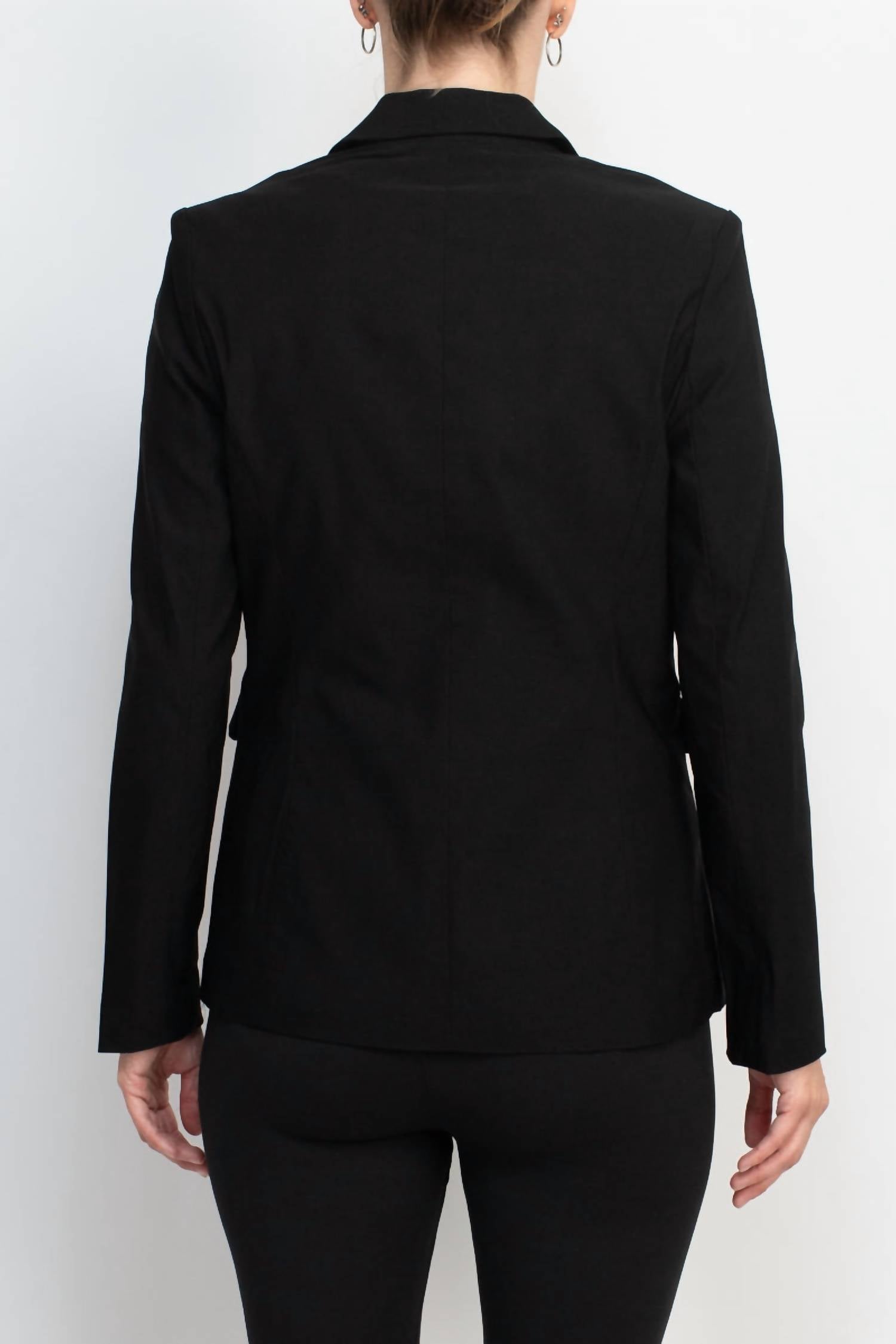 Zac & Rachel - Notched Collar Scuba Crepe Blazer