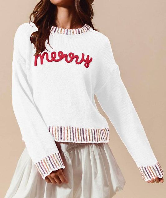 So Me - Merry Long Sleeve Sweater